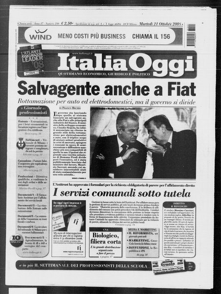 Italia oggi : quotidiano di economia finanza e politica